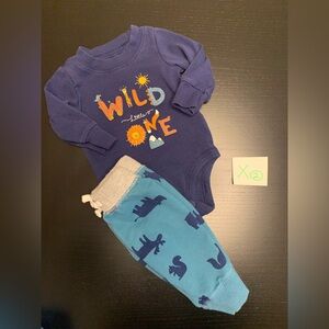 Carter’s Wild One Animal Theme 2 Piece Set